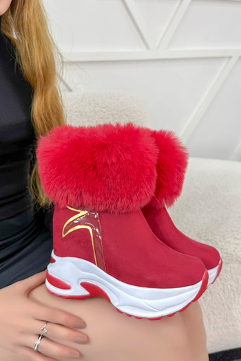 Mamito Ayakkabı Rg 001 Zippered Hidden Heel Boots