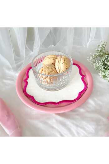 EceAksesuar Metal Single Presentation Tray - Decorative Tea, Coffee and Pastry Serving 17 cm