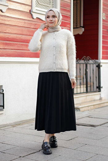 Pamuk Butik Γυναικεία ζακέτα με μαλακή υφή με γένια