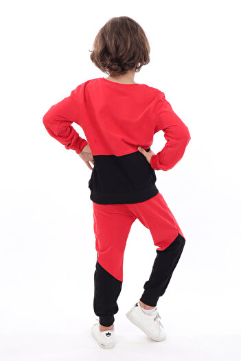 Toontoy Boy's 69 Printed Cotton Tracksuit Set
