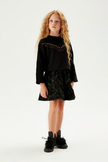 Tyess Bg Store Girls' Patterned Skirt 23Fw0Tj4309
