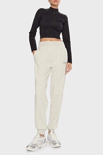 Calvin Klein Pamuklu Relaxed Fit Yüksek Bel Lastikli Paça Jogger Pantolon J20J223590P6G  PANTOL