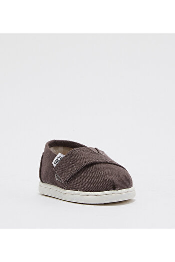 Toms Gun Metal Color Toddler Boys Flat Shoes