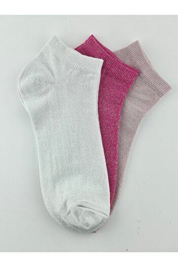 HİTRA 3 Pcs Glitter Booties Socks