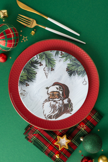 Keramika Christmas Santa Claus Serving Plate - 25 cm 17958