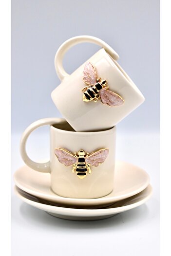 iQey Home Coffee Cup with Bee Detail