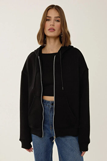 Hiccup Relaxed Fit Zip Hooded Hoodie