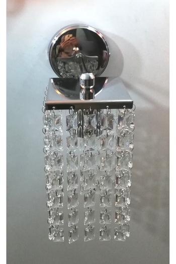 TEKAY AYDINLATMA Metal Chrome Stone Wall Sconce