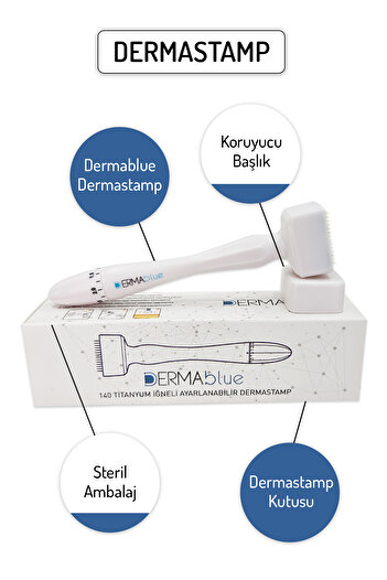Dr.Pen Dermablue Adjustable Dermastamp Titanium 140 Needle Derma Stamp