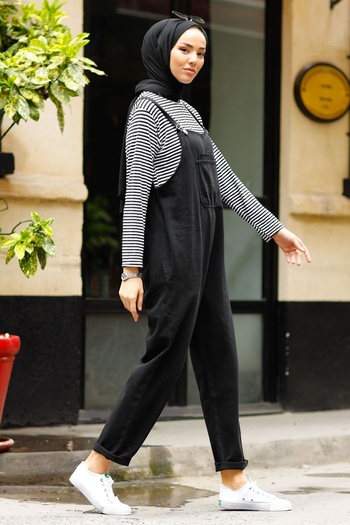 InStyle Lindy Strappy Salopet - Black