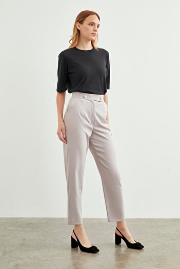 Zühre Gray High Waist Skinny Trousers - P-0159