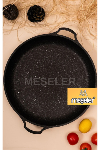 MEŞELER Cast Iron Granite Hair Roasting Pan 36 cm