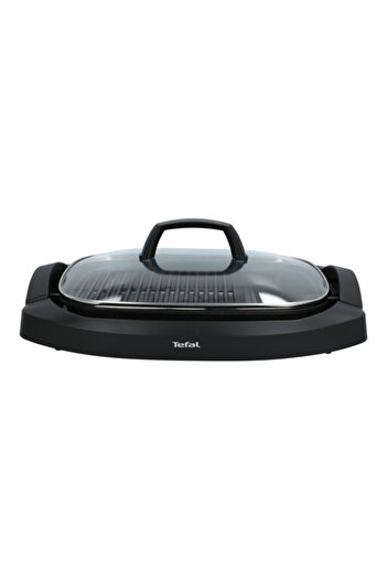 TEFAL شواية كهربائية بلانشا | بدون دخان | مع غطاء | ترموستات قابلة للتعديل | طبخ صحي