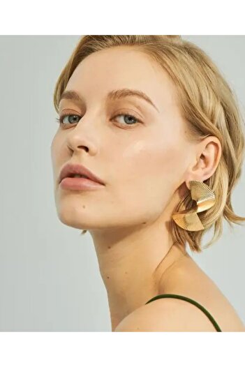 DM -care Trend Geometric S Special Design Earrings, Clip-on, Steel