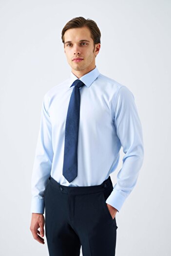 Paşahan Ütü Gerektirmeyen Non Iron %100 Pamuk Klasik Yaka Erkek Gömlek