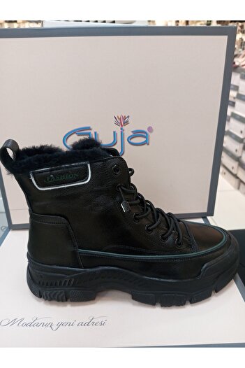 Guja 22k310-16 siyah içi kürklü kadın sneaker bot