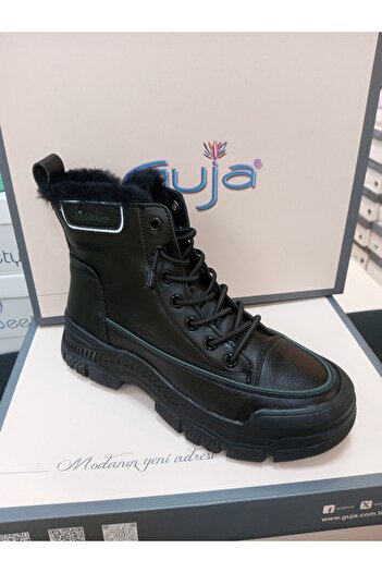 Guja 22k310-16 siyah içi kürklü kadın sneaker bot