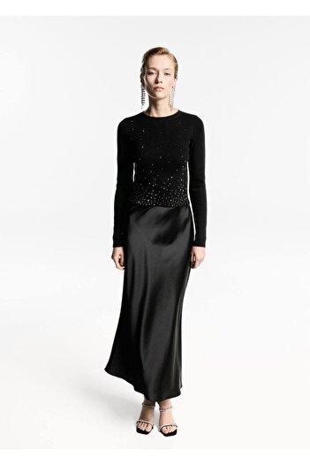 MANGO Woman Pulover crop cu pietre