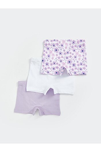 LC Waikiki LCW baby Baby Girl Boxer with Elastic Waist 3-Piece