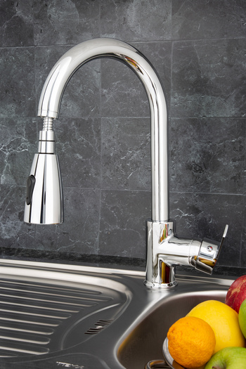 BULUT YAPI MARKET Star Spiral Extending Spout Kitchen Sink Faucet - 242