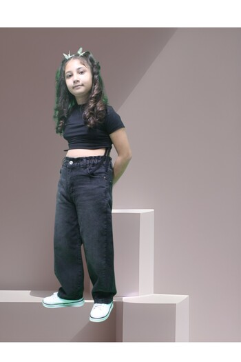 Ede Tekstil Elastic Stylish and New Model Black Jeans Pants