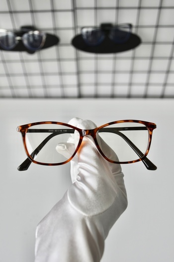 LOOKUP NEW Roger Leopard Pattern - Unisex Black Clear Blue Cat Eye Tr90 Glasses