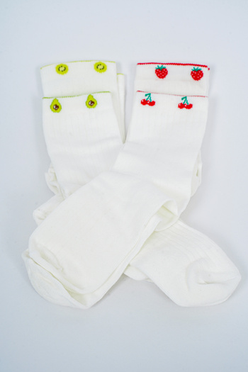 gentry Cotton Fruit Socks Set (Piece of 4) - Colorful Socks