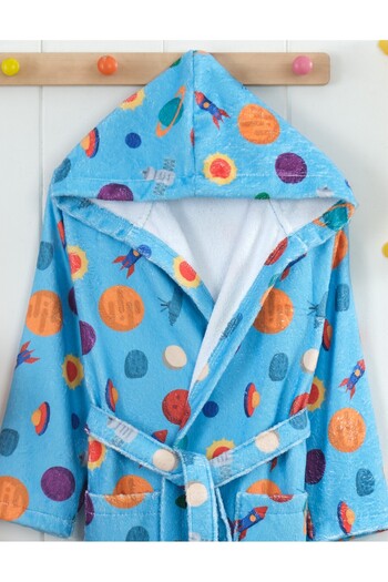 Touch Hooded Digital Printed Children's Bathrobe with Hat Cotton Girls' Bathrobe Boys' Bathrobe