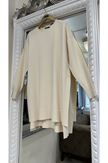 Invee Invee 6367 Vanilla Knitwear Tunic