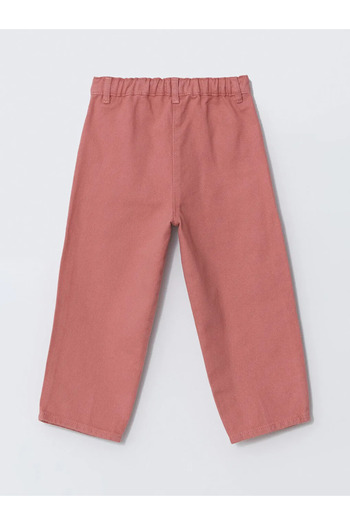 LC Waikiki LCW baby Pembe Beli Lastikli Çiçekli Kız Bebek Pantolon
