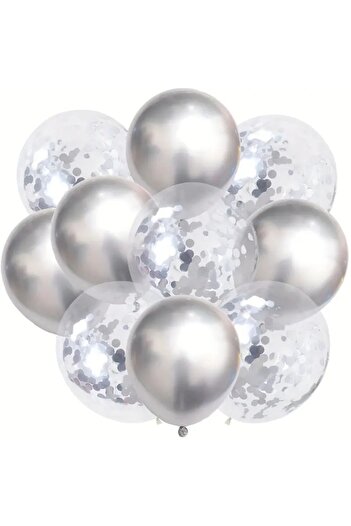 CANSIN 20 Silver Balloons