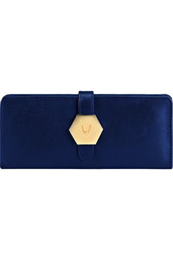 Hidesign Downing Street Aubergine Wallet for Women – Genuine Leather, Compact & Stylish