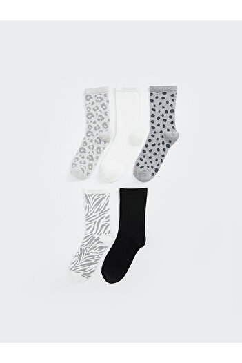 LC Waikiki Lcwk Patterned Women's Socks 5 Pack