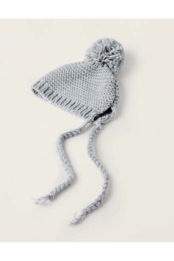 Ziddy BEANIE KNITTED L GREY MGE