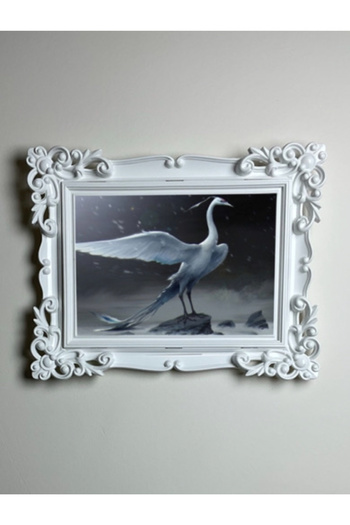 Kapital plastik White Patterned Photo Frame