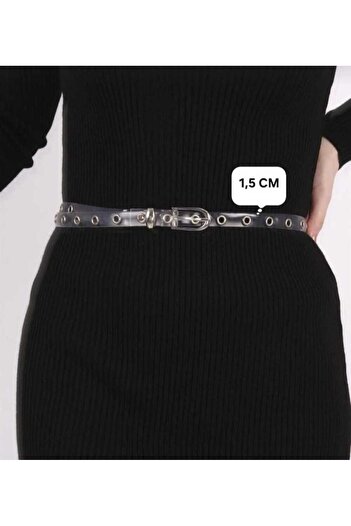hebmeyy Women's Thin Belt with Roller Buckle, Children's Belt, Coat Belt, Shirt Belt, Dress Belt, Evening Dress