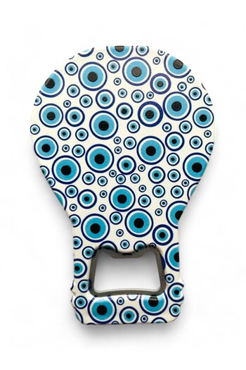 GALATA GIFT Bottle Opener Magnet Balloon Shape Evil Eye Beaded Soda Gas Opener Decorative Fridge Magnet