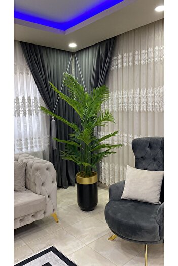 İremÇiçekçilik Yapay Ağaç Yapay Çiçek Uygula Salon Çiçeği 210 Cm 18 Yaprak