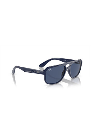 Ray-Ban RB 4414M F68880 58 Scuderia Ferrari Unisex Geometrik Mavi Kemik Güneş Gözlüğü
