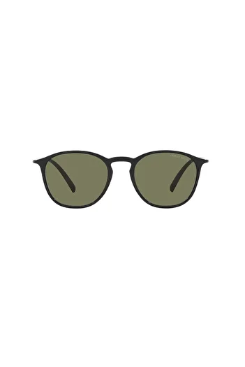 Giorgio Armani Man Square Sunglasses- Ar 8186u - Lense Size:52mm - Shiny Black