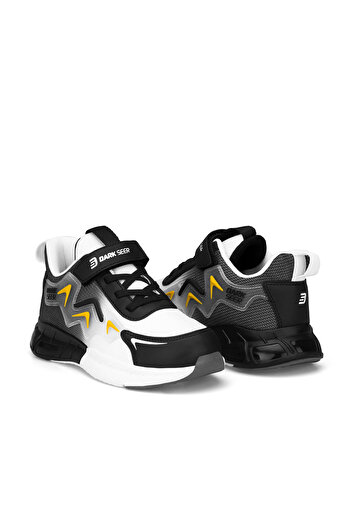 DARK SEER Beyaz Siyah Sarı Çocuk Sneaker