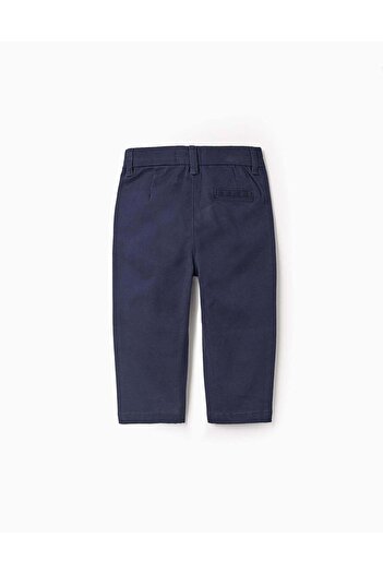 Ziddy DARK BLUE TWILL CHINO TROUSERS FOR BABY BOYS