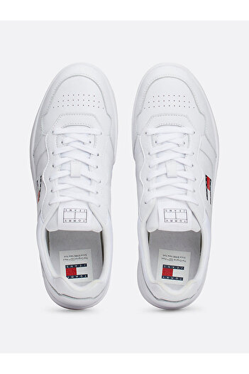 Tommy Hilfiger Erkek Beyaz Sneaker