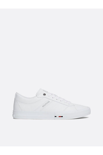 Tommy Hilfiger Men's White Sneakers - Th Hi Vulc Street Rwb Lth Low
