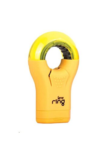 Serve Pencil Sharpener with Ring Eraser Pastel Colors Pastel Yellow