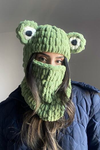 eksper hırdavat Χακί Χρώμα Frog Balaclava - Μάσκα για σκι και σνόουμπορντ