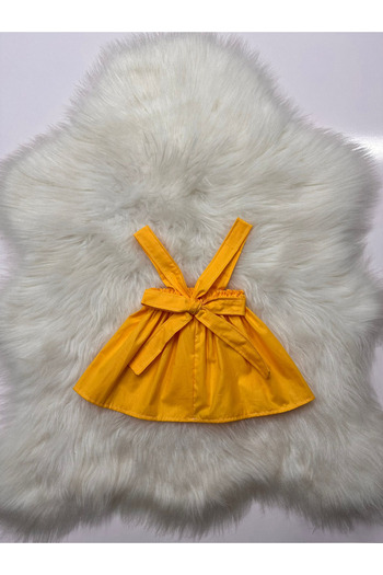 Moda Lina Baby Girl's Solid Color Strap Dress