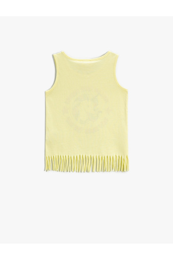 Koton Unicorn Printed Tassel Undershirt Licensed Cotton
