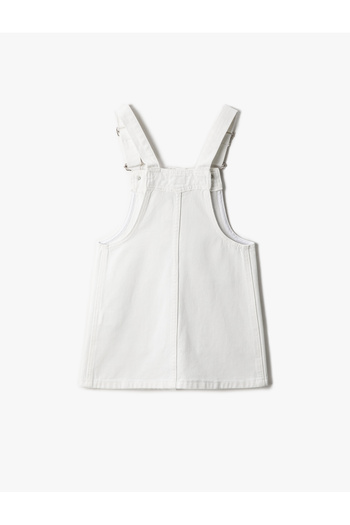 Koton Salopet Dress Pocket Buttoned Metal Buckle Adjustable Strap