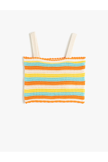 Koton Crop Top with Crochet Strap